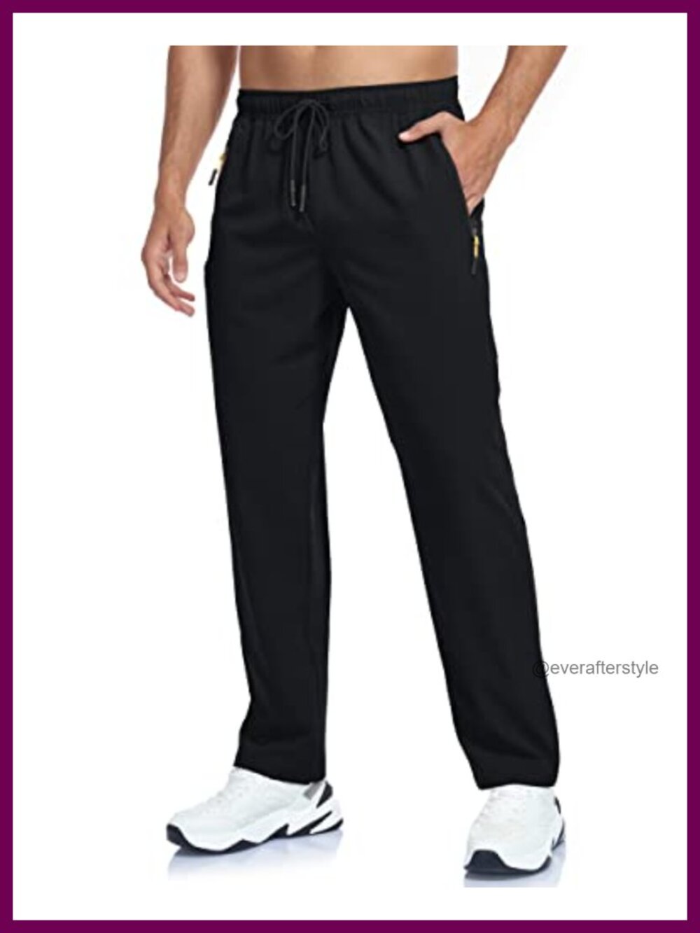 Men's Hiking Pants Quick Dry 4-Way Stretch Water Resistant Jogger Sweatpants